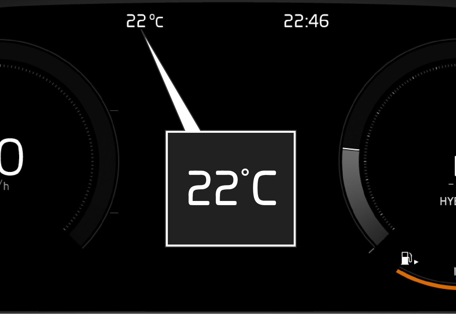 PS-1926-Outside temperature in drivers display