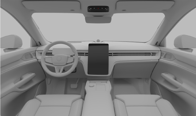 Climate controls in the front passenger compartment