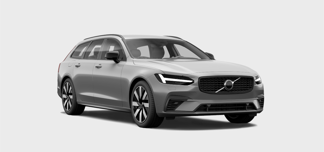 Främre sidovy av en bil