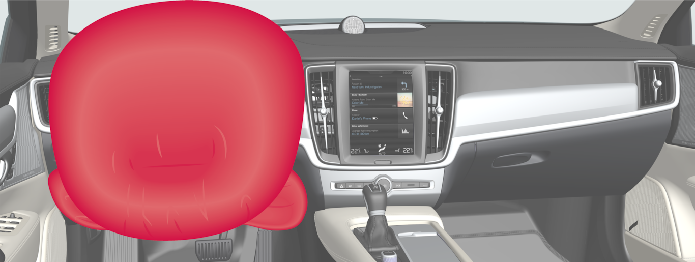 P5-21w46-S90/V90–Safety–Driver airbags