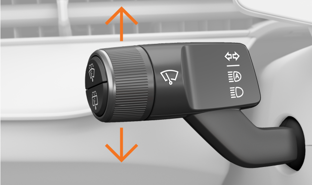 The indicators on the left-hand stalk