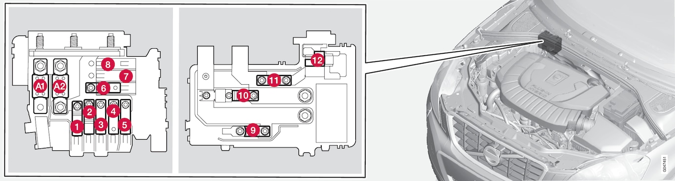 P3-1246-V60H Pre Fuse Box for start/stop