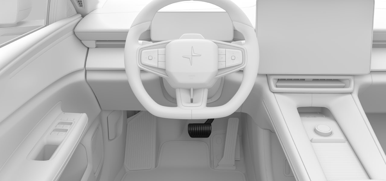 The foot brake pedal
