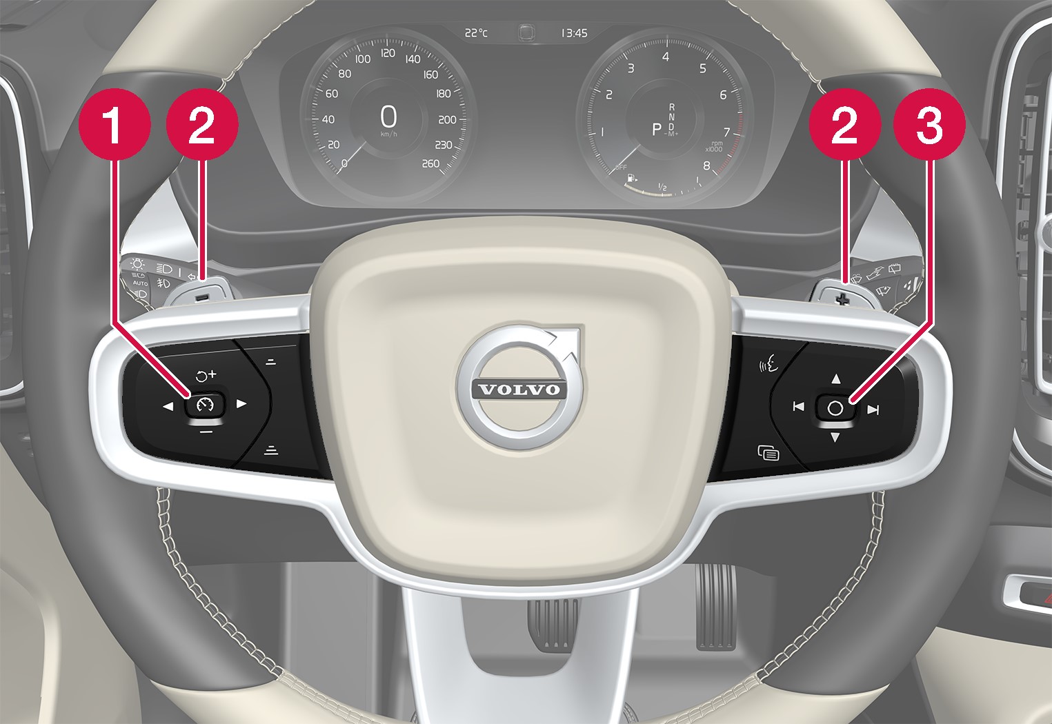 P6-XC40-steering wheel with numbering