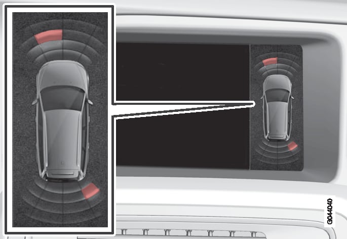 P3-sv60/V60H PAS-displaygrafik