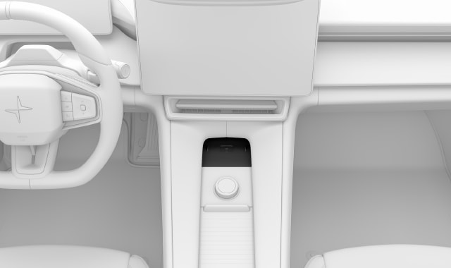 Location of the key card reader