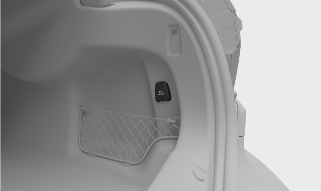 Tomada de 12 V no porta-bagagens
