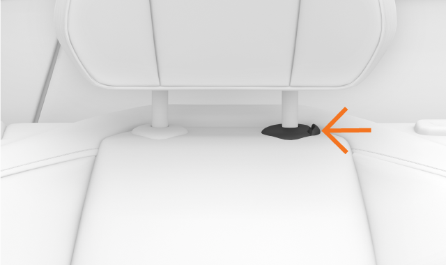Headrest locking button