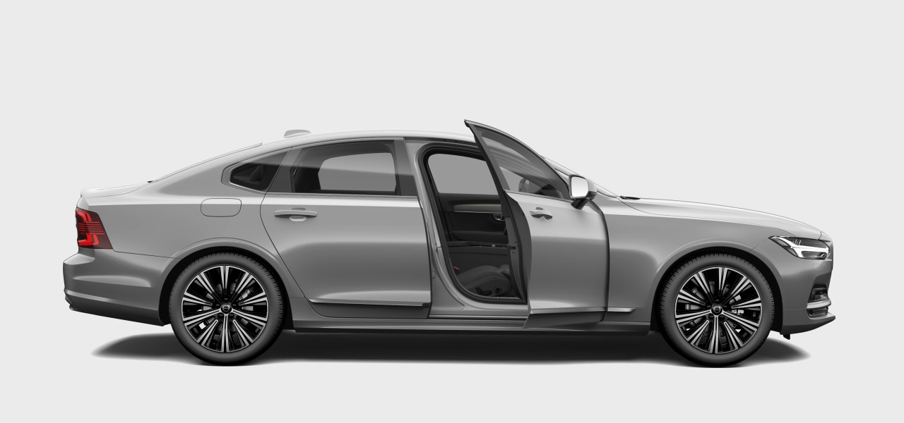 A side view of a car with door open