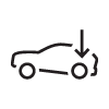 Abaissement de l'arrière de la voiture