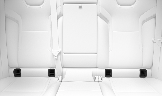 Emplacement des points d'ancrage ISOFIX pour les sièges arrière