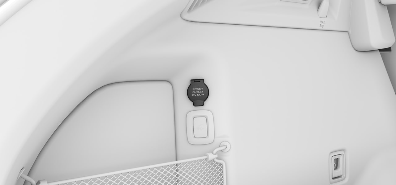 12 V socket in the trunk