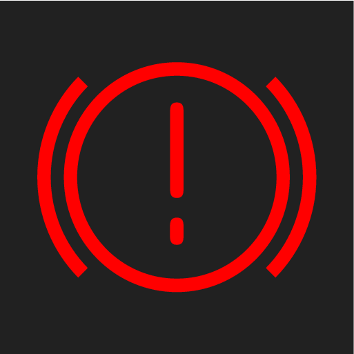 PS2-2007-Brake warning symbol