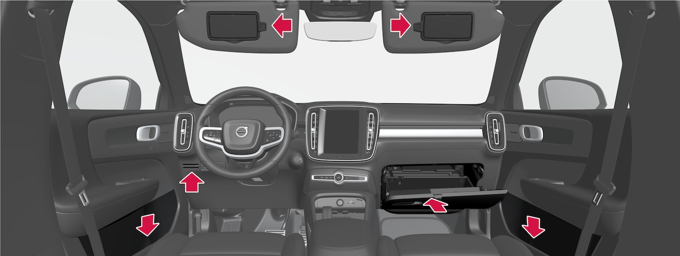 P6-2037-XC40-Interior storage, front seat