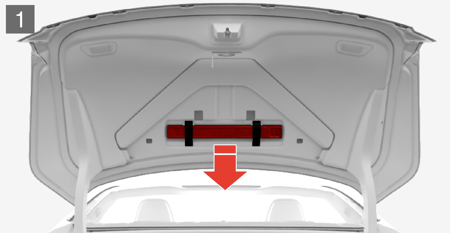 PS-1926-Warning triangle storage step 1