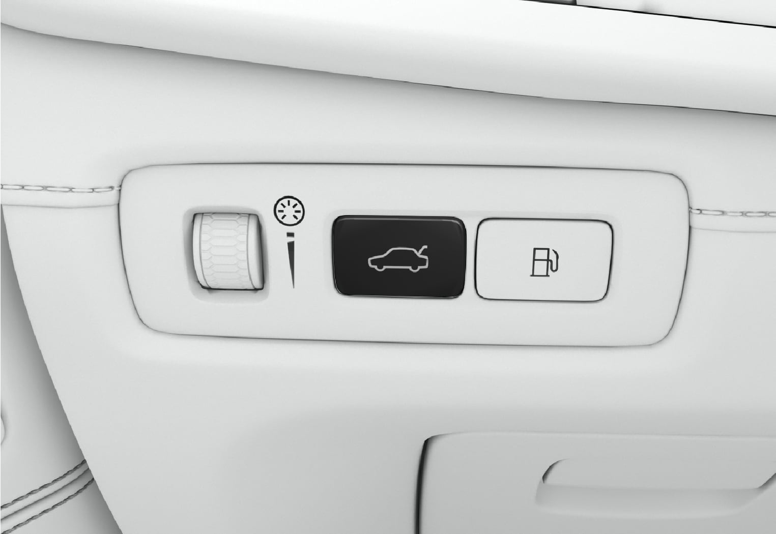 PS-1926-Unlock/open tailgate with button from inside (with fuel filler cap button)