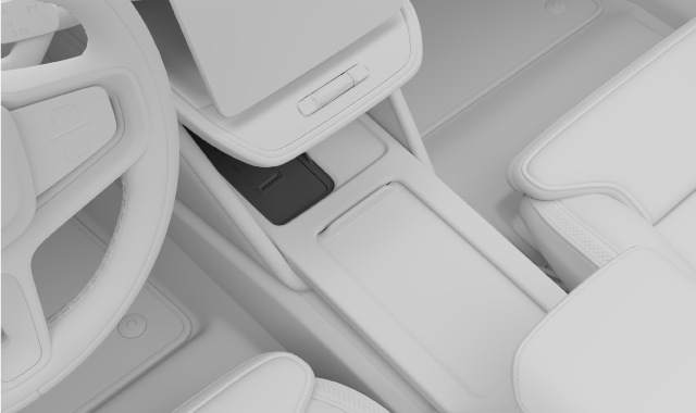 Location of the key card reader