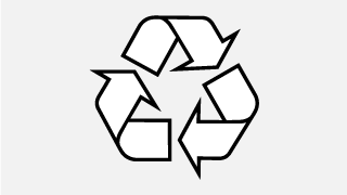 Label for recycling properly