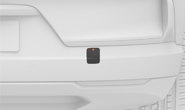 Rear towing eye fastening cover.