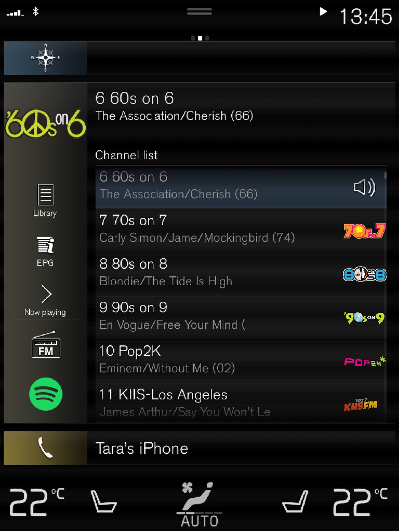 P5/P6-1746-USA-Sirius Satellite Radio main screen
