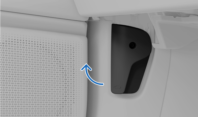 Tirare la leva di sblocco interna