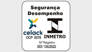 Etiqueta de desempenho de segurança.