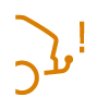 Symbol für entriegelte Anhängerkupplung