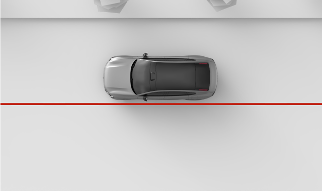 A lane keeping aid intervention