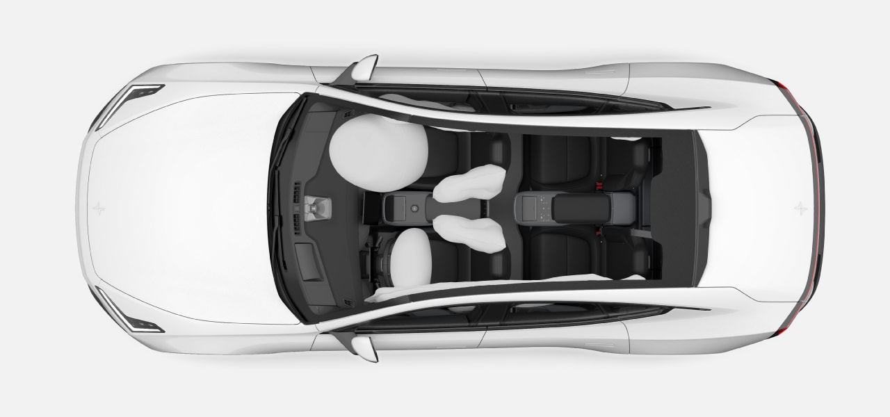 Panoramica della posizione degli airbag