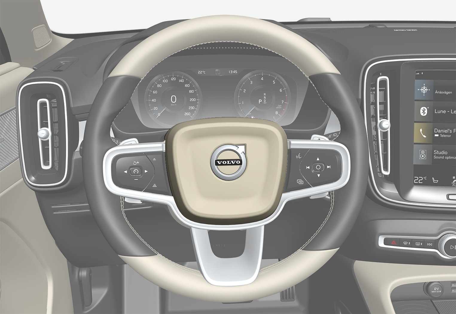 P6-1817-XC40-Horn, steering wheel