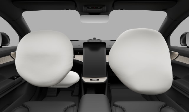 Front airbag placement