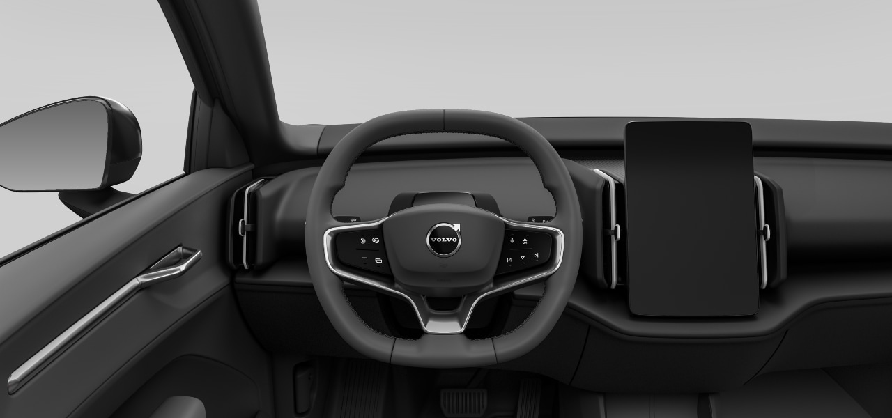 Vista del interior desde el asiento del conductor