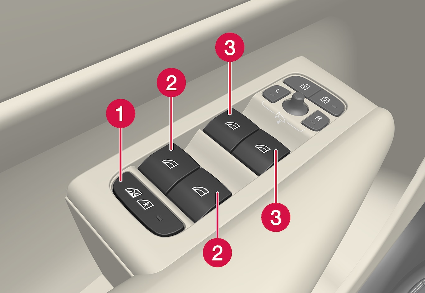 P6-1746-XC40-Driver door control panel
