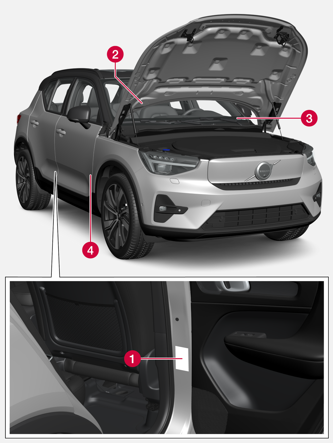 P6-2222-XC40 BEV-iCup-Type approval, labels, vehicles for China and Korea