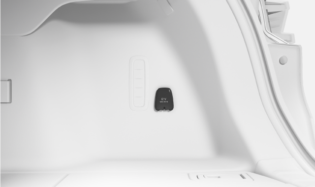 12 V socket in the trunk