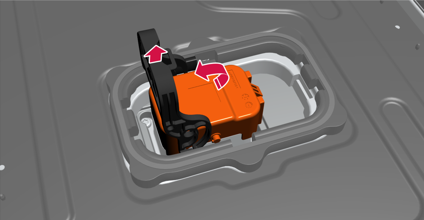 P6-2204-XC40BEV-Manual service disconnect turn and pull