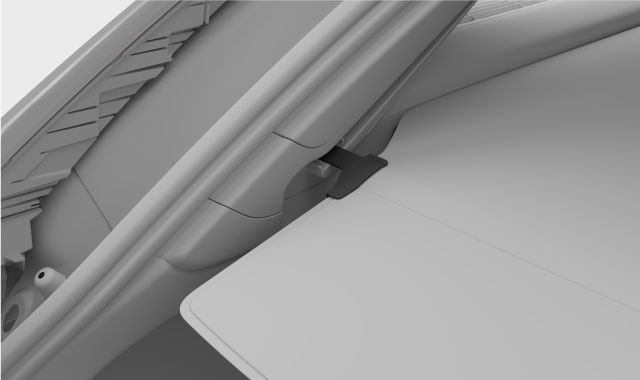 Load cover locked position