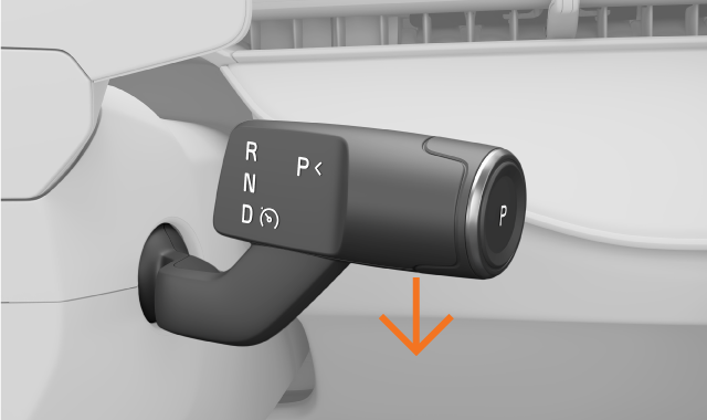 Disattivazione del Pilot Assist con la leva del volante