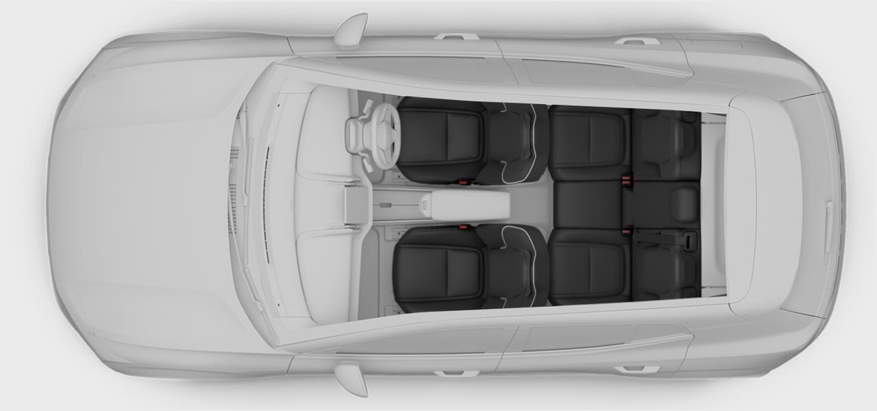 Seat position overview for right-hand drive
