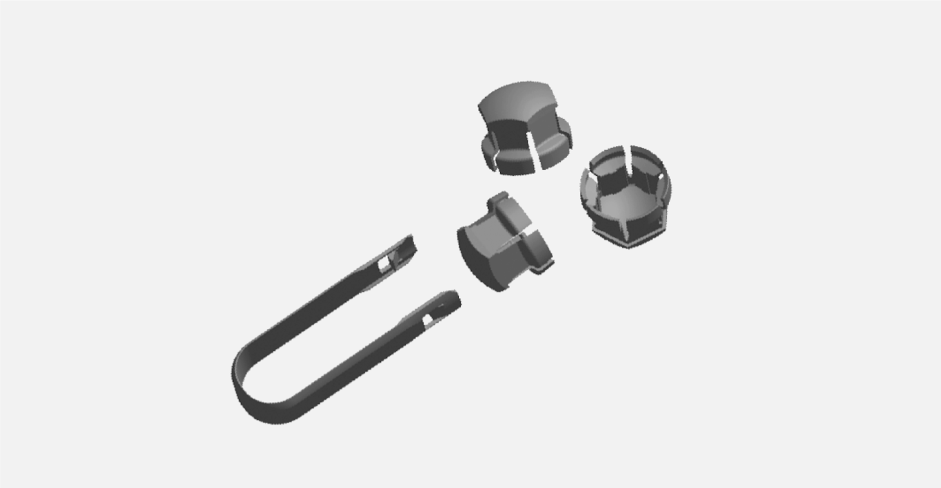 iCup-2222-Tool for removing caps on the wheel bolts