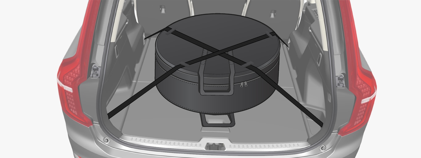 P5-1519-XC90 hybrid-Spare wheel in cargo area