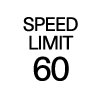 Speed limit warning symbol