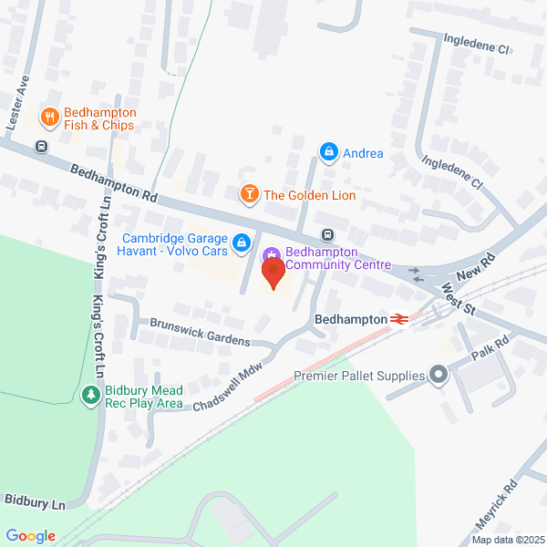 Map of Cambridge Garage Havant located in 23 Bedhampton Road Havant, PO9 3ES