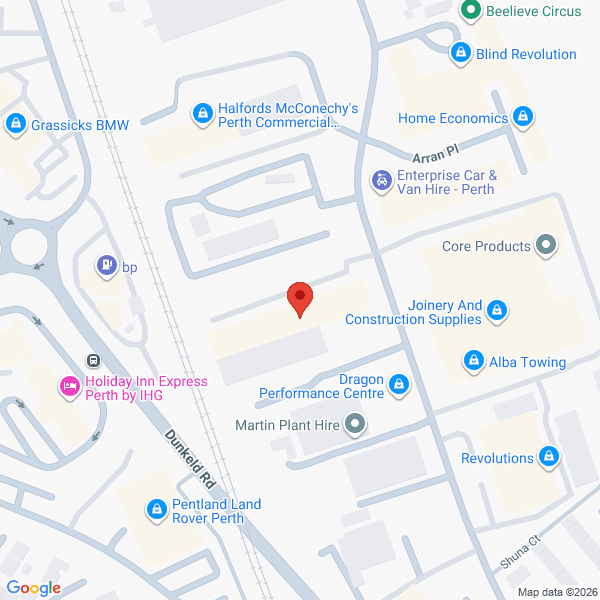 Map of Camerons Perth located in Arran Road
 North Muirton PERTH, PH1 3DZ