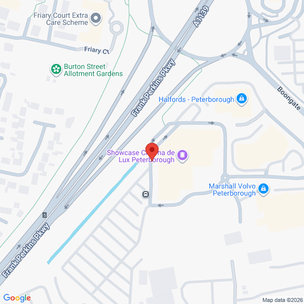 Map of Marshall Peterborough located in 7 Mallory Road
 Boongate PETERBOROUGH, PE1 5AU