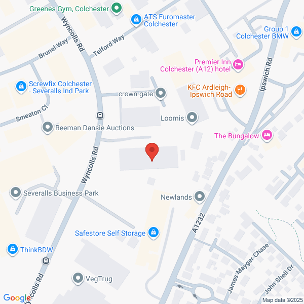 Map of Lookers Colchester located in Severalls Park
 Wyncolls Road COLCHESTER, CO4 9HS