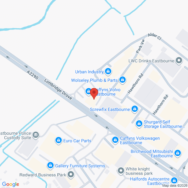 Map of Caffyns Eastbourne located in 46 Lottbridge Drove EASTBOURNE, BN23 6PJ