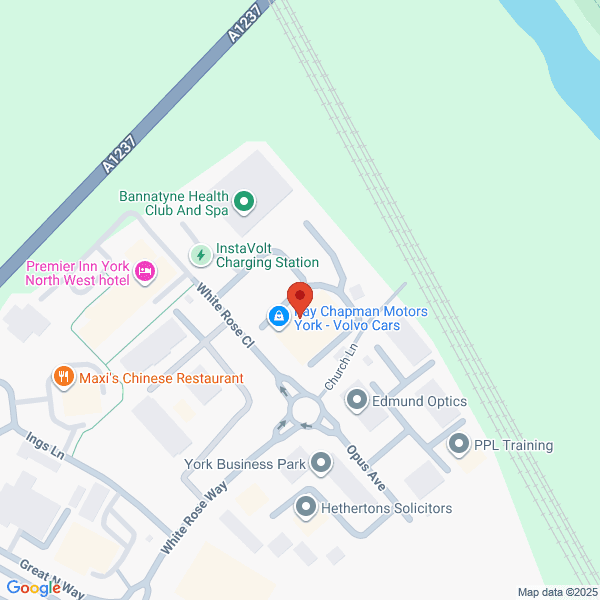 Map of Ray Chapman Motors York located in Whiterose Close YORK, YO26 6RL