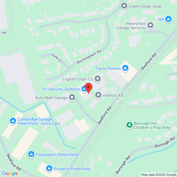 Map of Cambridge Garage Petersfield (Aftersales) located in Unit 7 Petersfield Business Park
 Bedford Road PETERSFIELD, GU32 3LJ