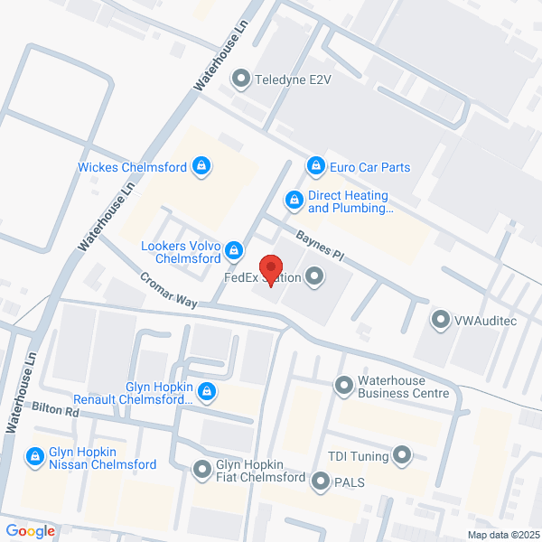 Map of Lookers Chelmsford located in Waterhouse Business Park
 2-8 Baynes Place CHELMSFORD, CM1 2QX